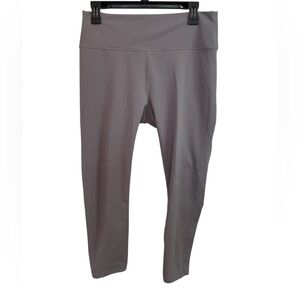 Fabletics PowerHold High-Waisted Leggings Gray Size L 32” Inseam